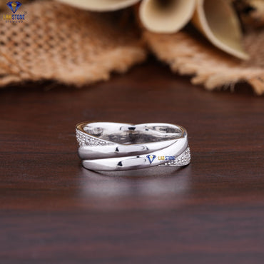 0.28 TDW Round Cut Diamond Women's Band Ring