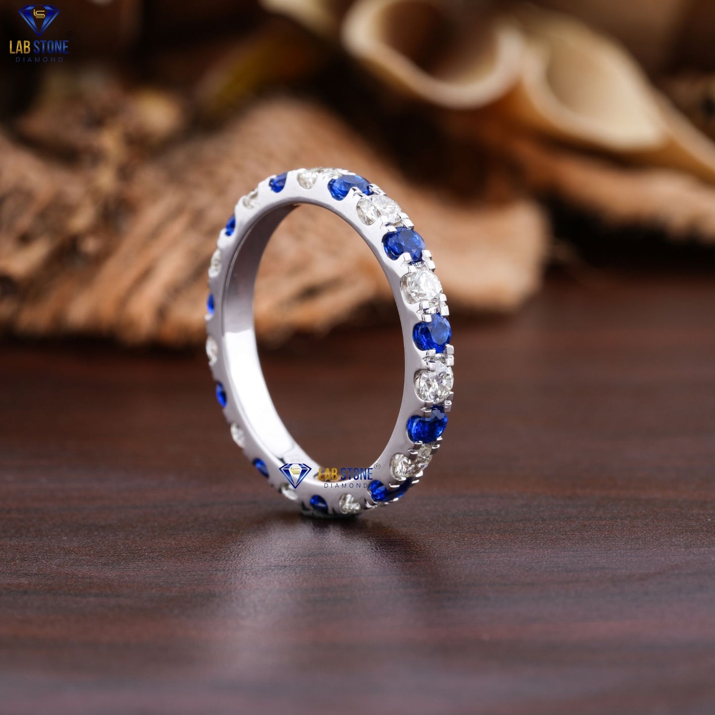 1.50 TDW Round Cut Women's Diamond Eternity Band Ring