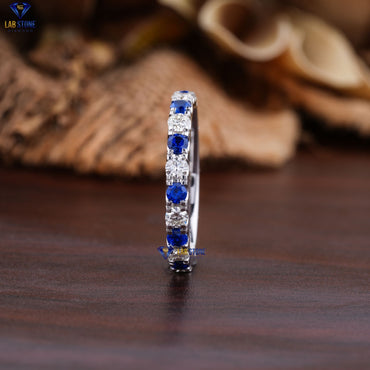 1.50 TDW Round Cut Women's Diamond Eternity Band Ring