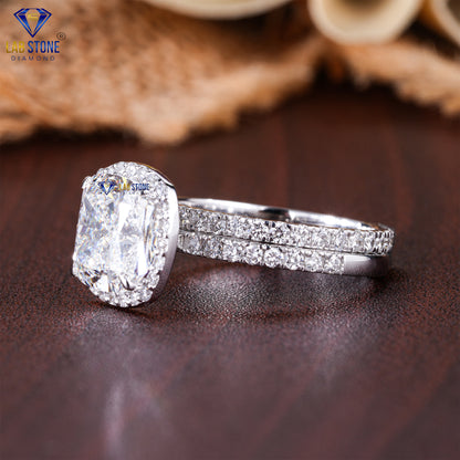 1.84 TDW Cushion & Round Cut Diamond Women’s Ring with Band
