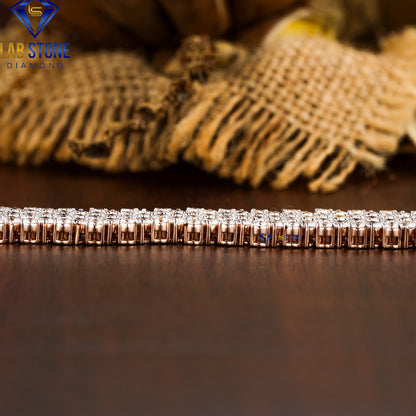 11.30 TDW Round Cut Diamond Men's Slider Bracelet