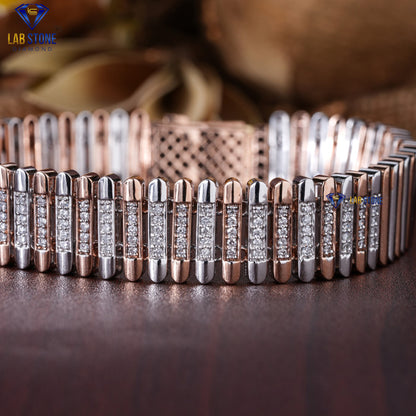 0.73 TDW Round Cut Diamond Slider Bracelet