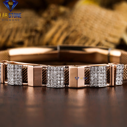 0.88 TDW Round Cut Diamond Slider Bracelet