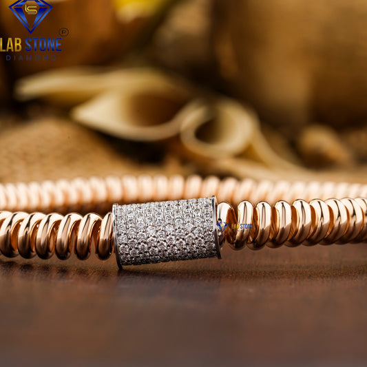 1.25 TDW Round Cut Diamond Slider Bracelet