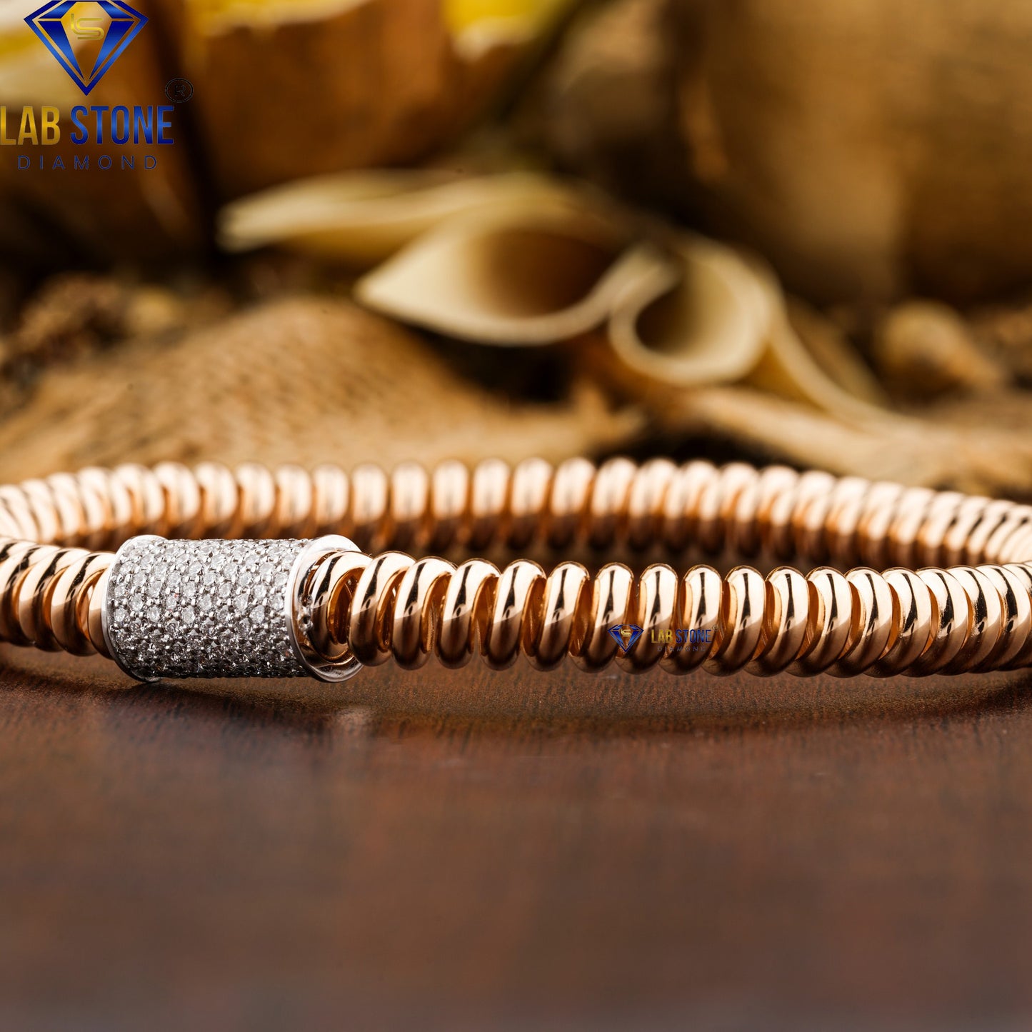 1.25 TDW Round Cut Diamond Slider Bracelet