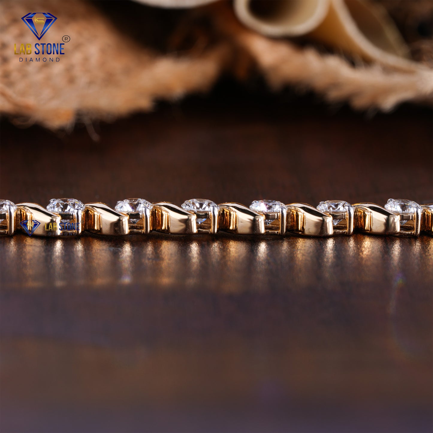 4.90 CT Round Cut Diamond Slider Bracelet