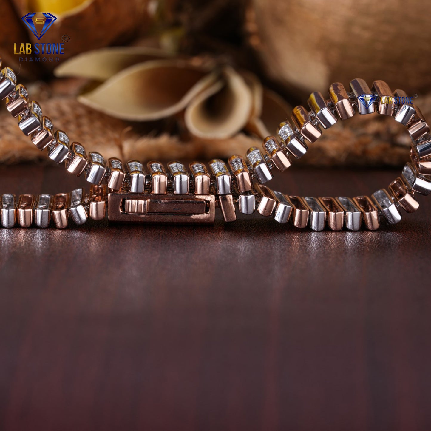 0.73 TDW Round Cut Diamond Slider Bracelet