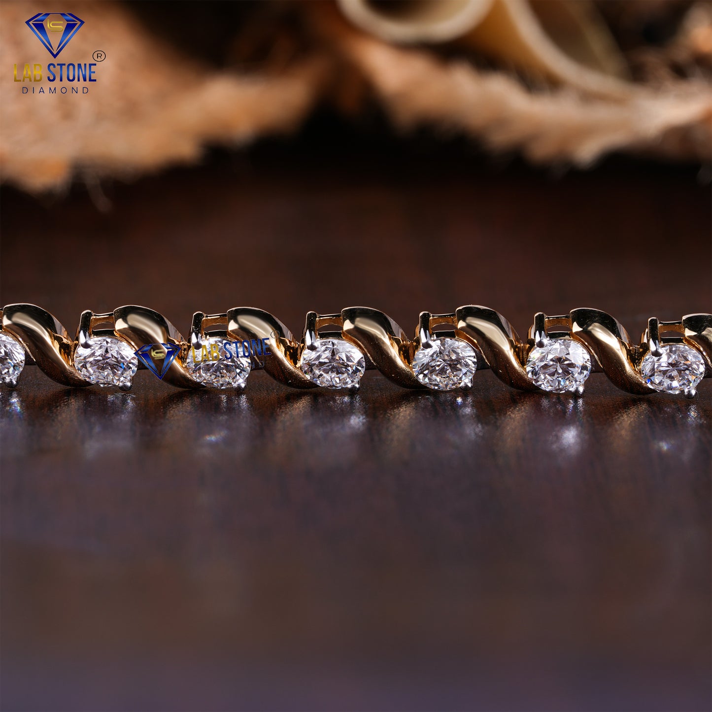 4.90 CT Round Cut Diamond Slider Bracelet