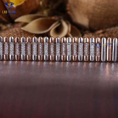 0.73 TDW Round Cut Diamond Slider Bracelet