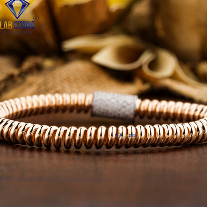 1.25 TDW Round Cut Diamond Slider Bracelet