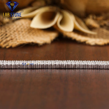 6.99 TDW Round Cut Diamond Slider Bracelet