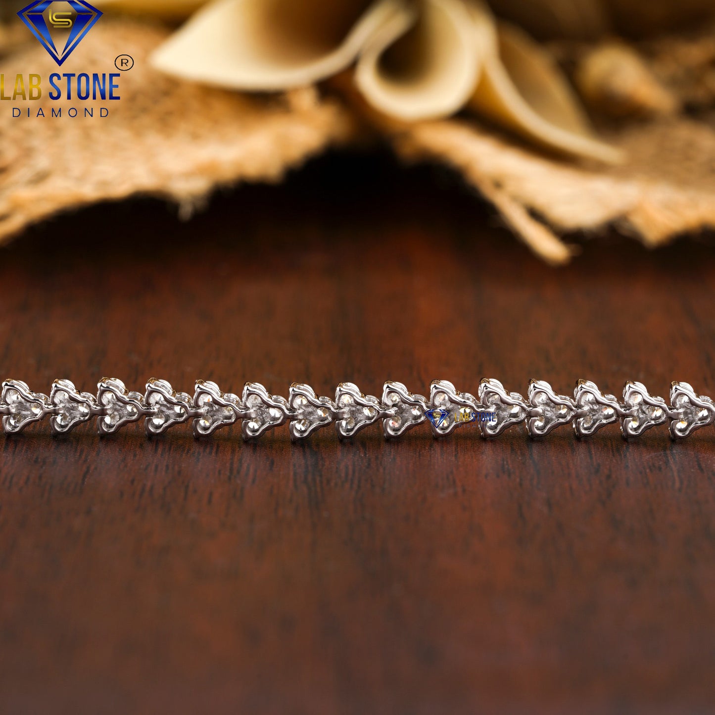 2.82 TDW Round Cut Diamond Slider Bracelet