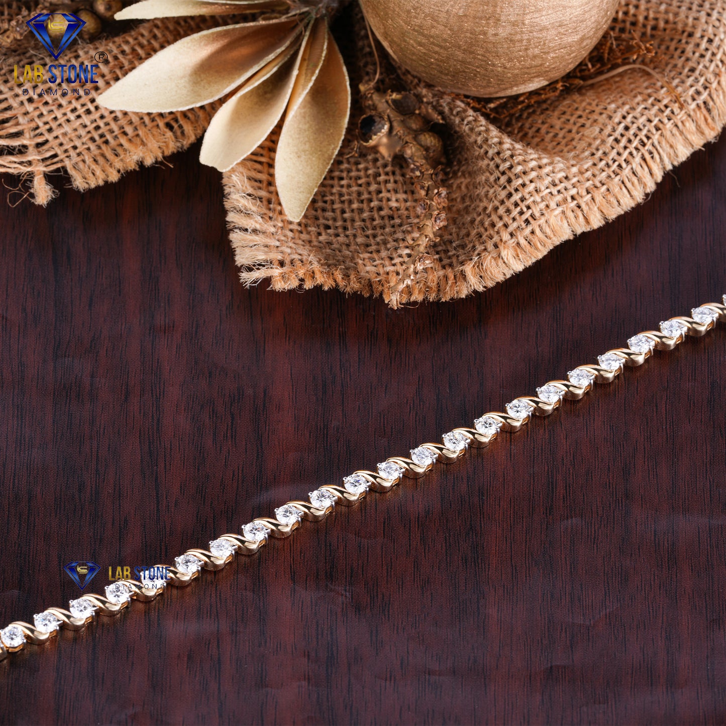 4.90 CT Round Cut Diamond Slider Bracelet