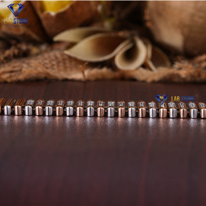 0.73 TDW Round Cut Diamond Slider Bracelet