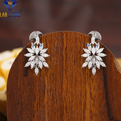 5.22 TDW Marquise Cut Diamond Charm Necklace