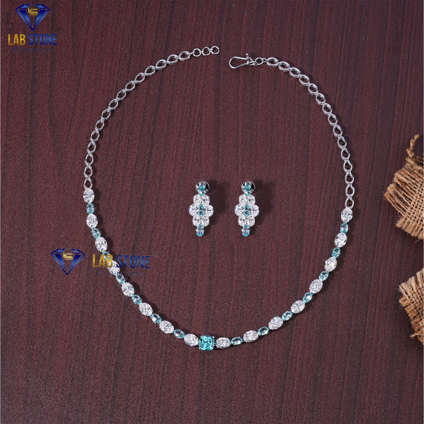 38.80 TDW Cushion & Oval Diamond Women’s Charm Necklace