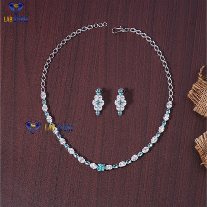 38.80 TDW Cushion & Oval Diamond Women’s Charm Necklace