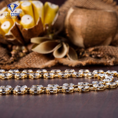 62.10 TDW Oval Cut Diamond Charm Necklace