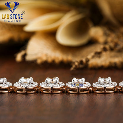 37.53 TDW Round Cut Diamond Charm Necklace