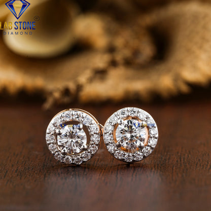 37.53 TDW Round Cut Diamond Charm Necklace