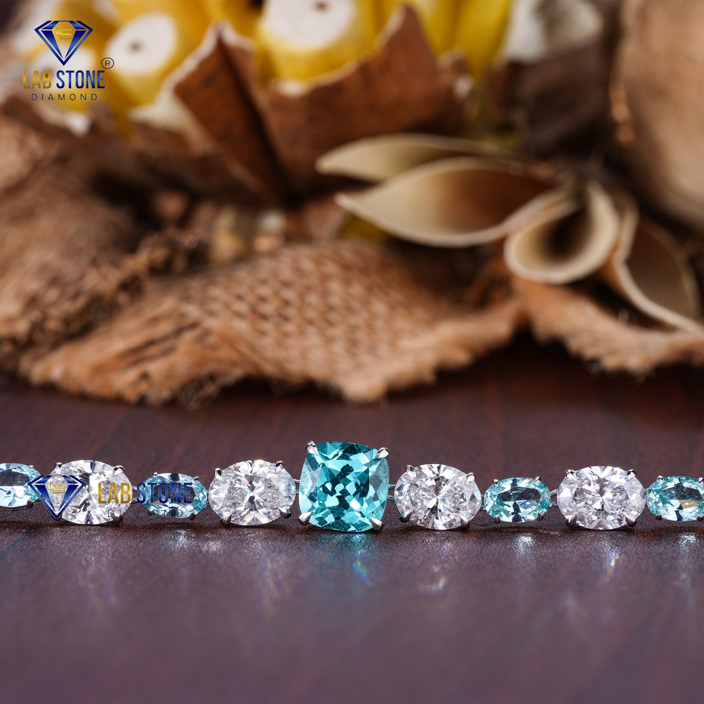 38.80 TDW Cushion & Oval Diamond Women’s Charm Necklace