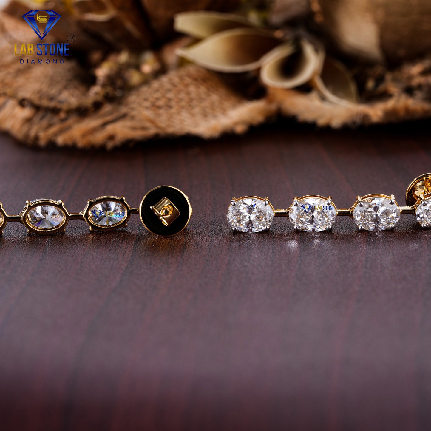 62.10 TDW Oval Cut Diamond Charm Necklace