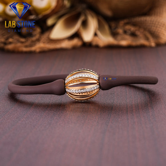 0.546 TDW Round Cut Diamond Slider Bracelet