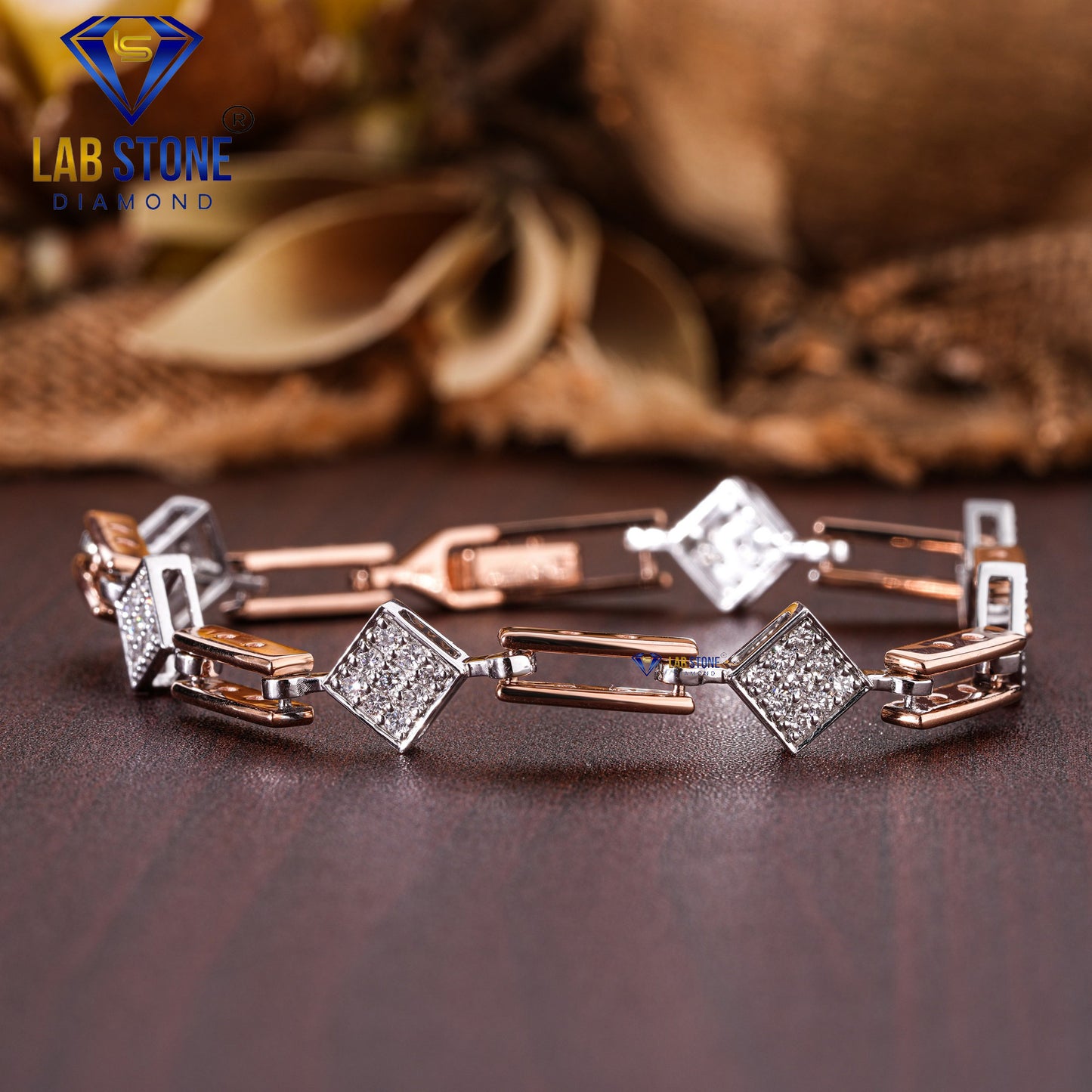 0.76 TDW Round Cut Diamond Slider Bracelet