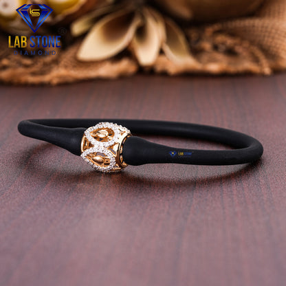 0.595 TDW Round Cut Diamond Slider Bracelet