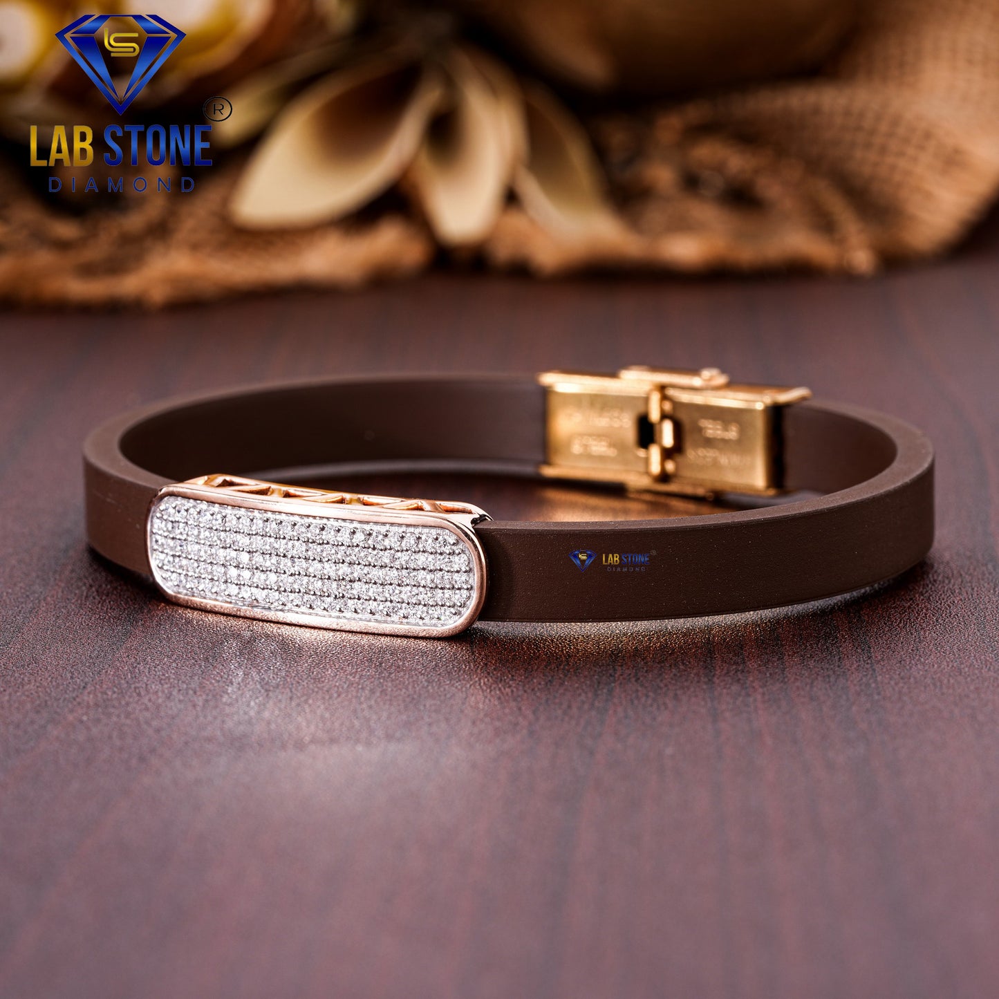 0.742 TDW Round Cut Diamond Slider Bracelet