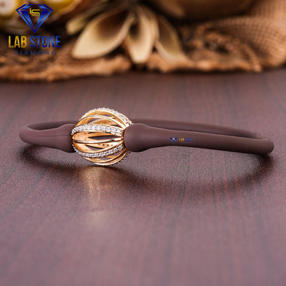 0.546 TDW Round Cut Diamond Slider Bracelet