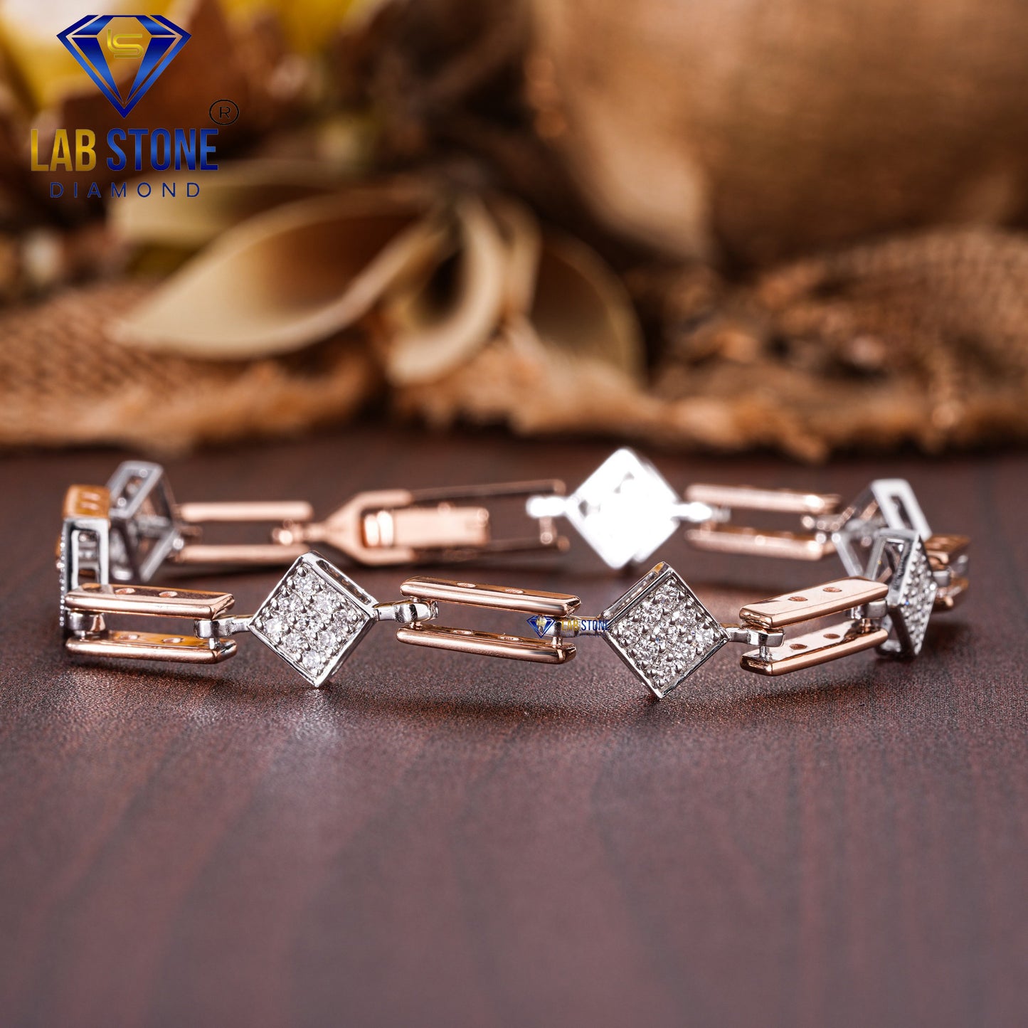 0.76 TDW Round Cut Diamond Slider Bracelet