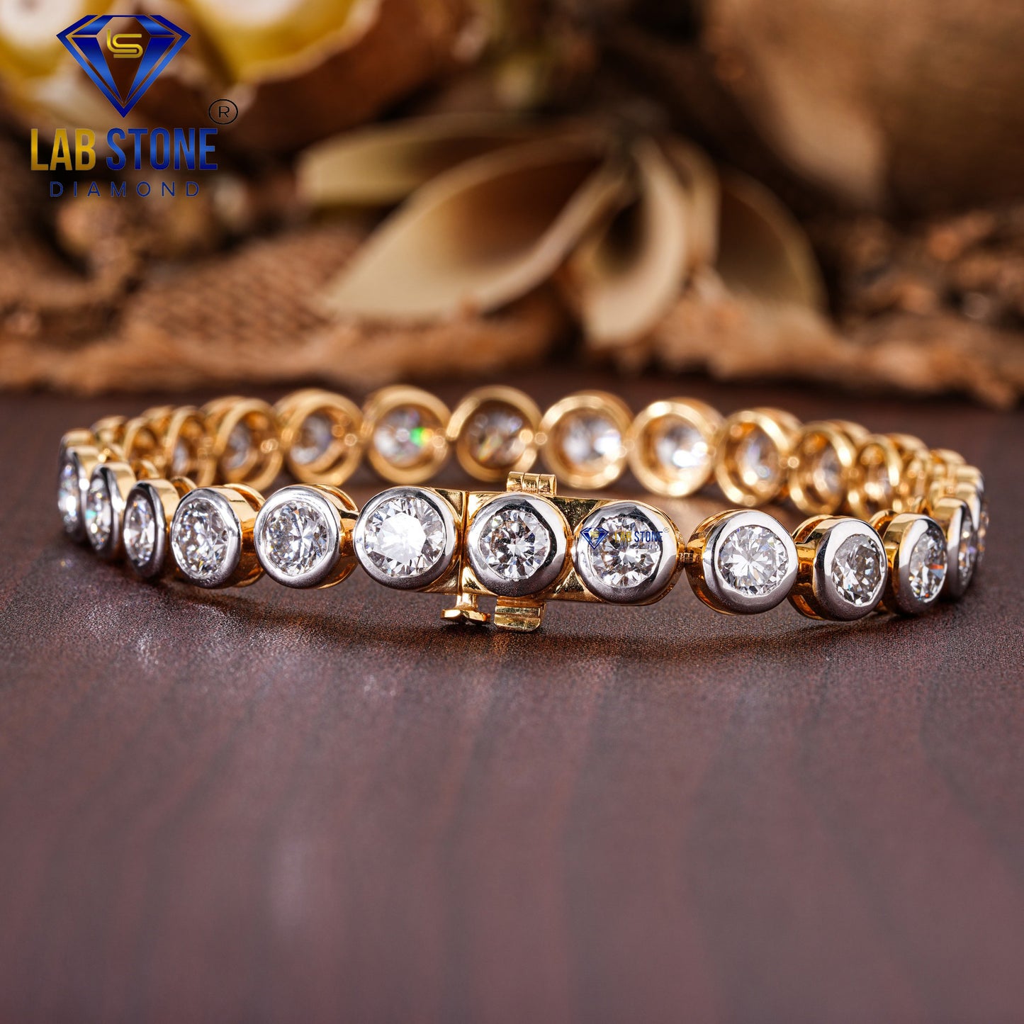 12.22 TDW Round Cut Diamond Tennis Bracelet