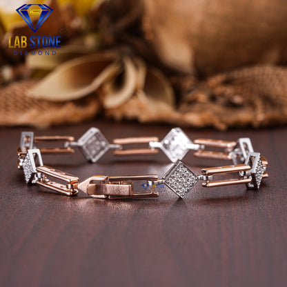 0.76 TDW Round Cut Diamond Slider Bracelet