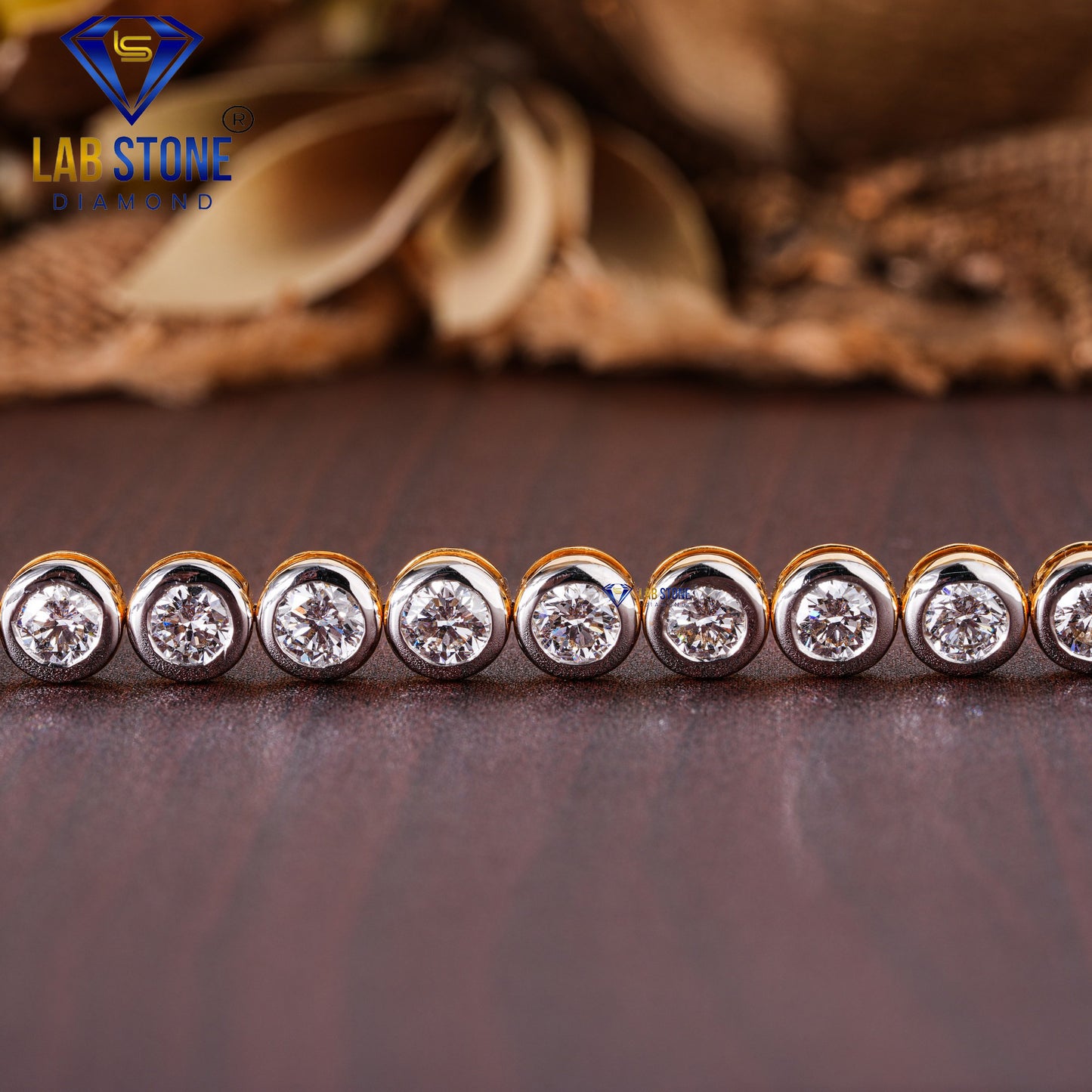 12.22 TDW Round Cut Diamond Tennis Bracelet