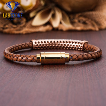 2.25 TDW Round Cut Diamond Slider Bracelet