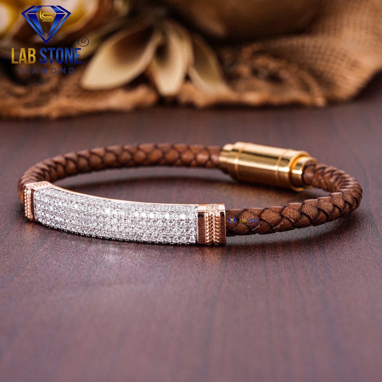 2.25 TDW Round Cut Diamond Slider Bracelet