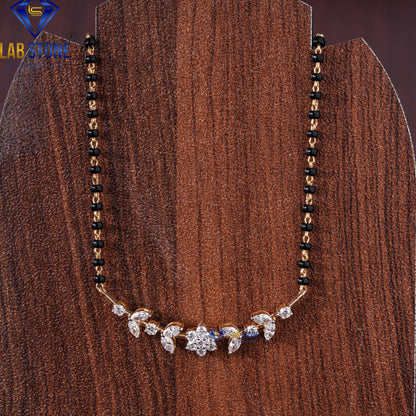 0.669 TDW Round & Marquise Cut Diamond Custom Pendant with Chain