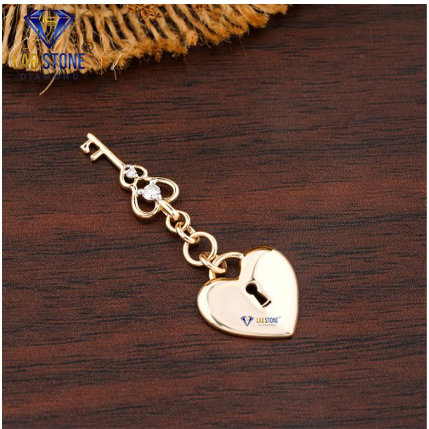 0.06 TDW Round Cut Diamond Heart Pendant