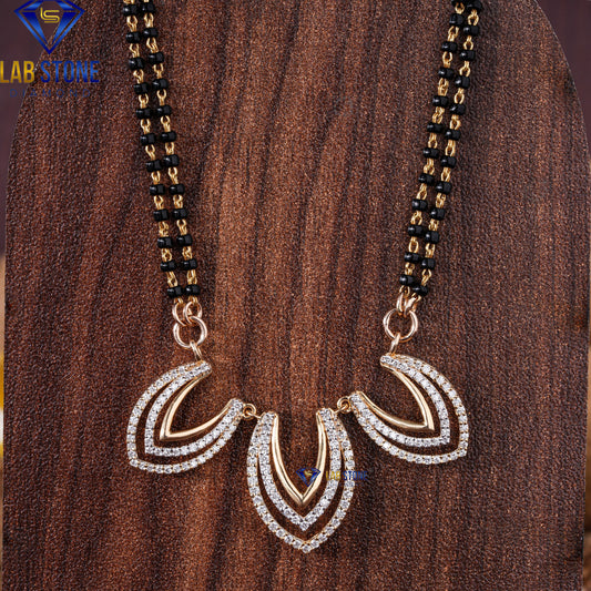 0.884 TDW Round Cut Diamond Custom Pendant with Chain