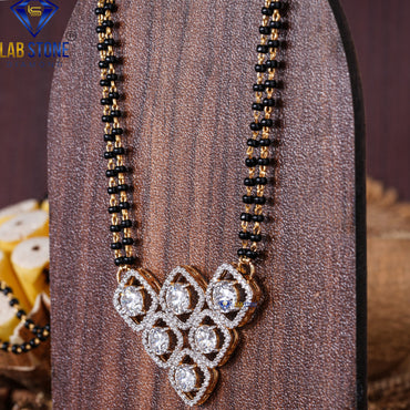 3.672 TDW Round Cut Diamond Custom Pendant with Chain