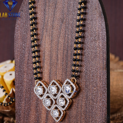 3.672 TDW Round Cut Diamond Custom Pendant with Chain