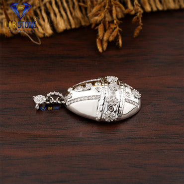 0.759 TDW Round Cut Diamond Custom Pendant