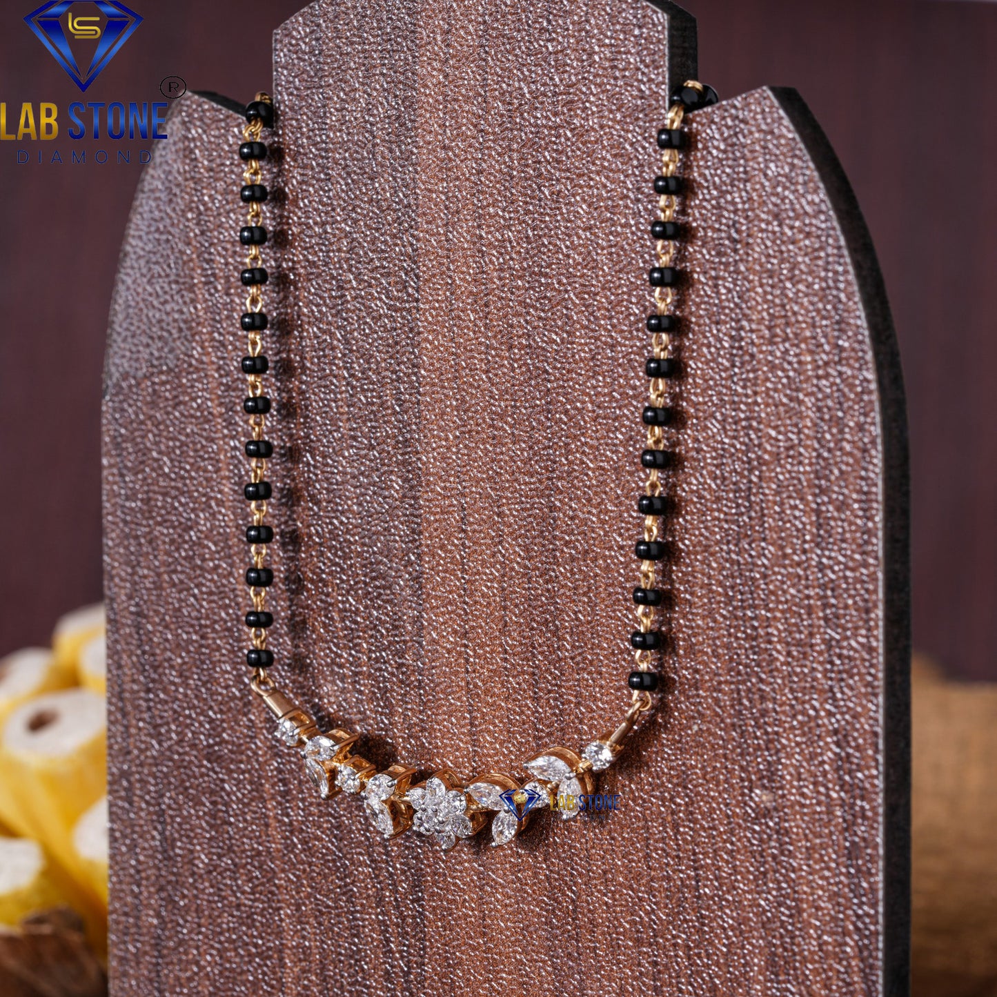 0.669 TDW Round & Marquise Cut Diamond Custom Pendant with Chain