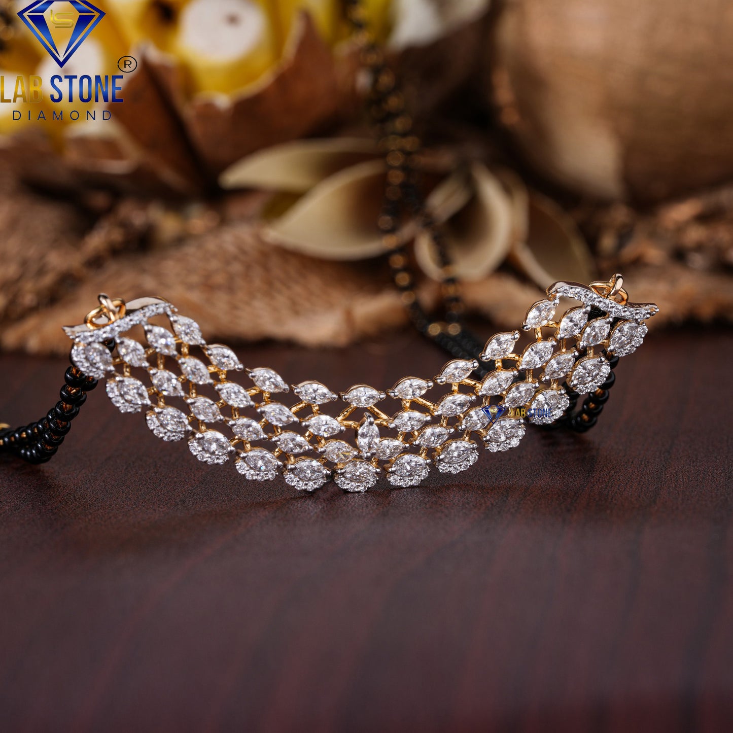 2.542 TDW Round & Marquise Cut Diamond Custom Pendant with Chain