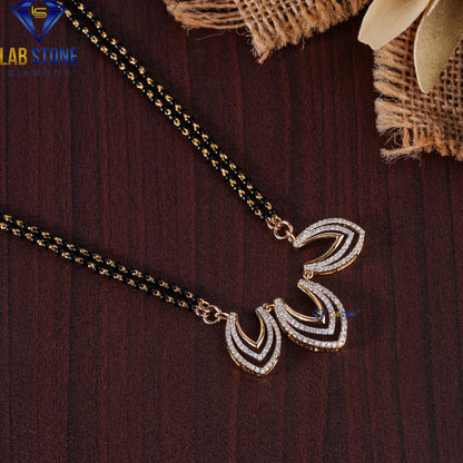 0.884 TDW Round Cut Diamond Custom Pendant with Chain