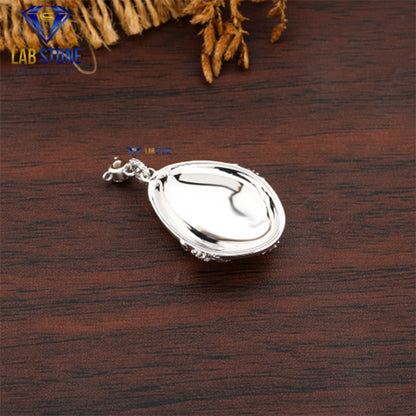 0.759 TDW Round Cut Diamond Custom Pendant