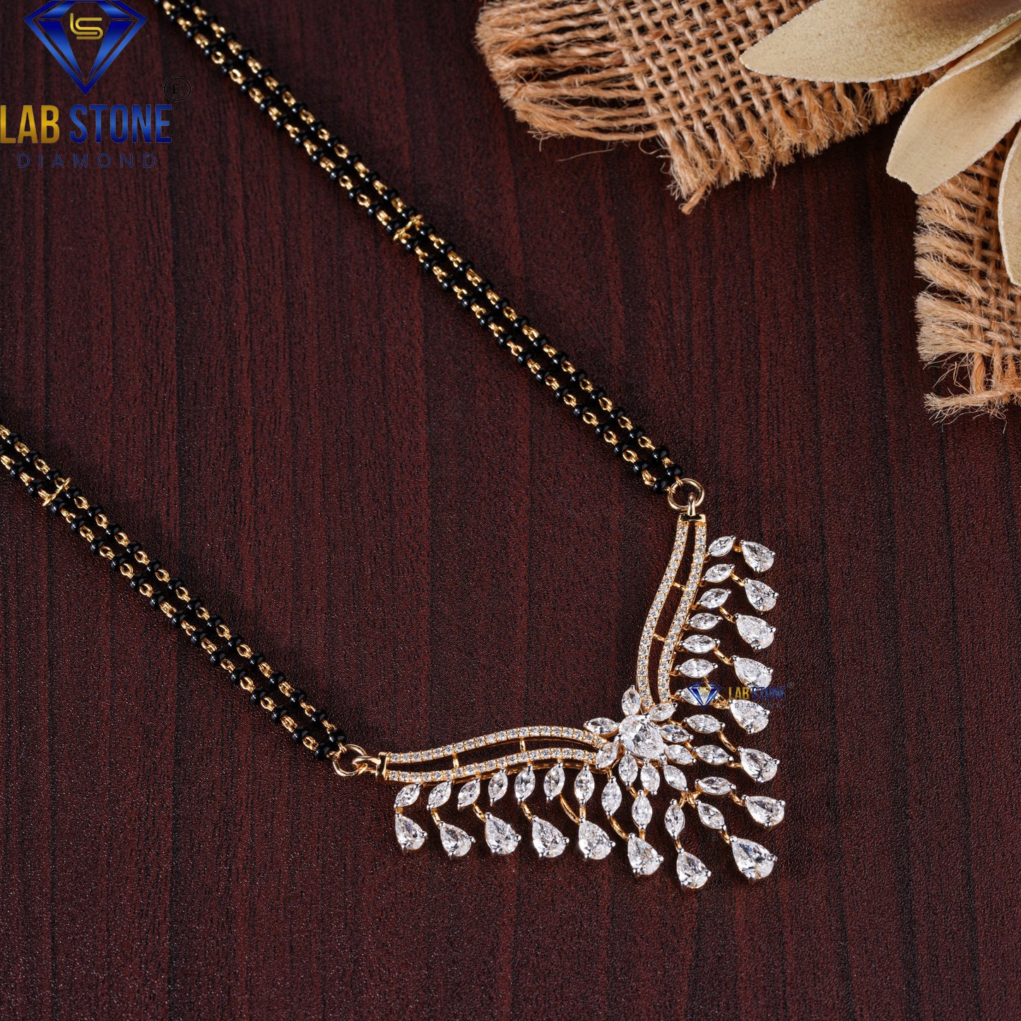 5.108 TDW Round, Marquise & Pear Cut Diamond Custom Pendant with Chain