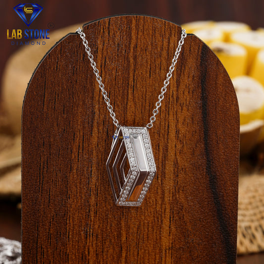 0.15 TDW Round Cut Diamond Custom Pendant with Chain