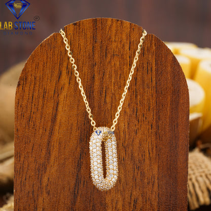 1.31 TDW Round Cut Diamond Pendant with Chain